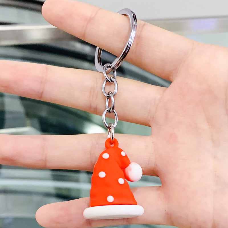 Wholesale 10PCS PVC Cartoon Christmas Series Keychain